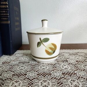 Vintage Casual Ceram Sugar Bowl with Lid by Longchamp
